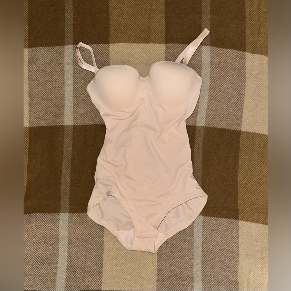 JLUXLABEL Monroe Intimate Shapewear Slimming Bustier Bodysuit in Beige, Size XS